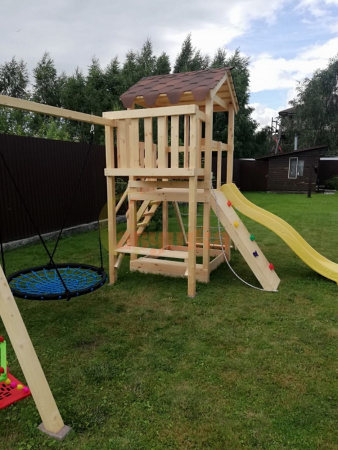 Wooden playground Master 2 with swing Nest 