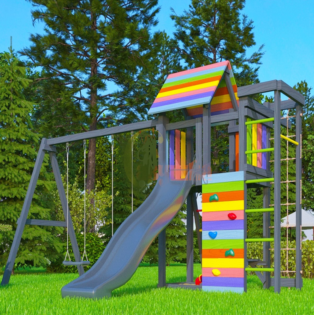 Wooden playground   BLACK  EDITION 4