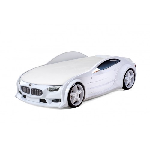 Մահճակալ-մեքենա NEO «BMW» սպիտակ