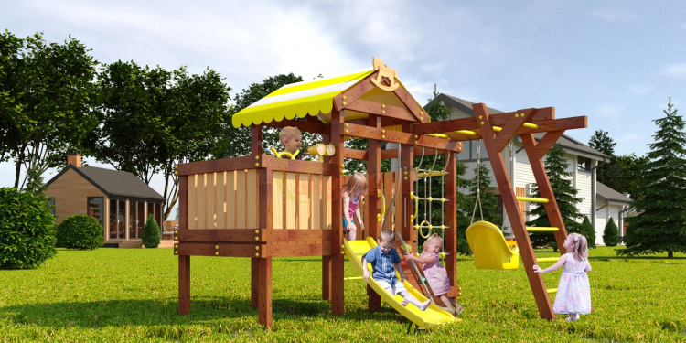 Wooden playground  baby play 2