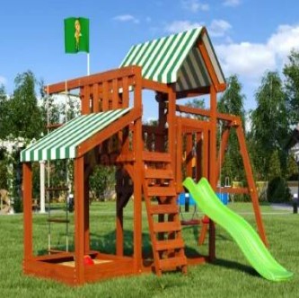 Wooden playground   TooSun 3 plus with a sandbox