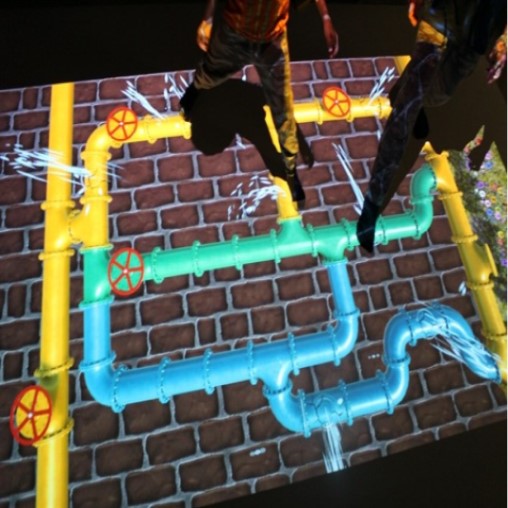 Interactive development floor for the sensory room                                                                                                                                                                                                             