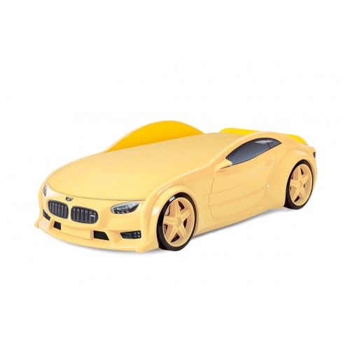 Մահճակալ-մեքենա NEO «BMW» դեղին