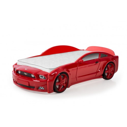 Մահճակալ-մեքենա «Մուստանգ» 3D կարմիր
