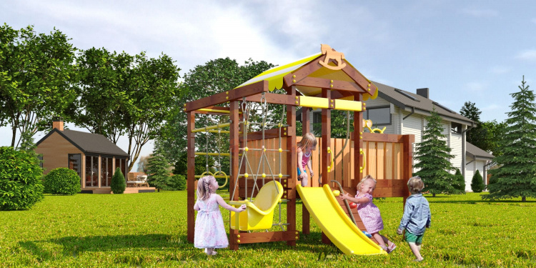 Wooden playground  baby play 6