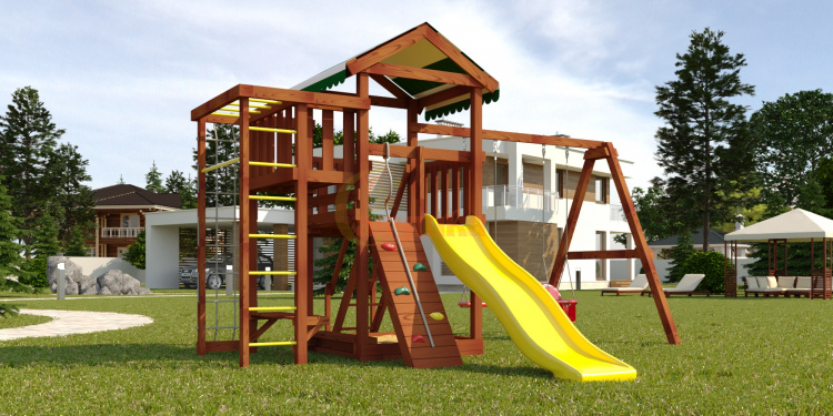 Wooden playground  Mahogany 3