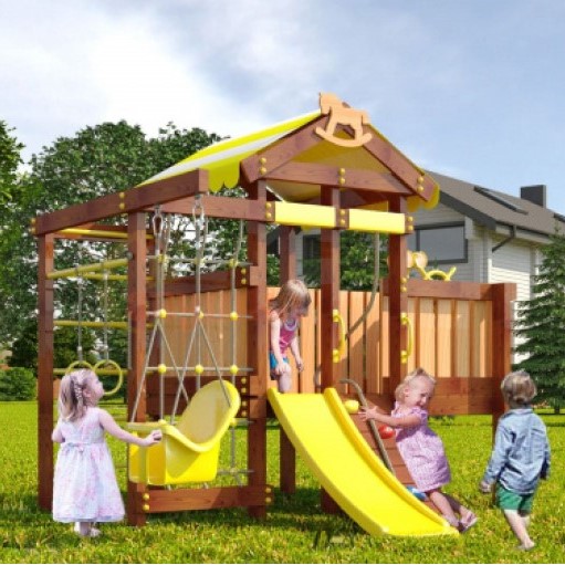 Wooden playground  baby play 6