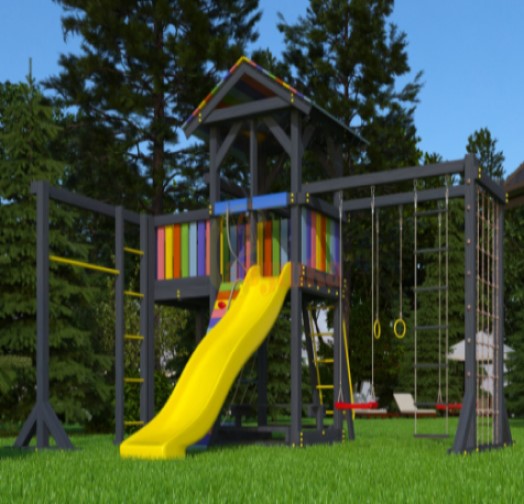 Wooden playground BLACK 3