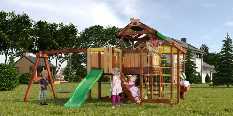 Wooden playground  baby play 15