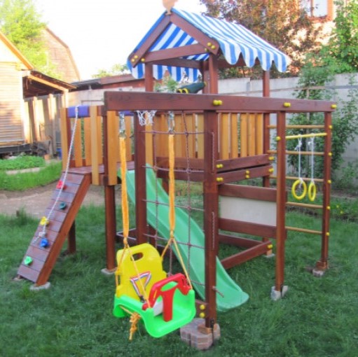 Wooden playground  baby play 8