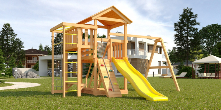 Wooden playground  Master 3 with swing Nest 