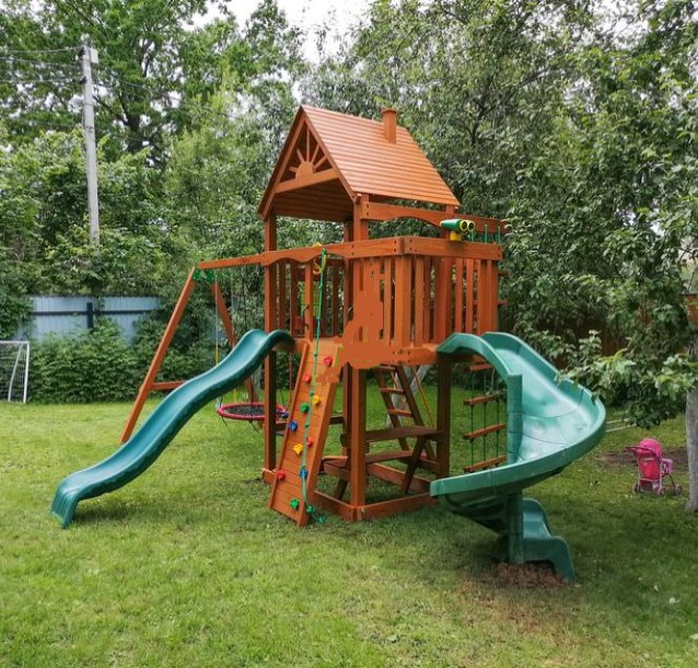 Wooden playground 