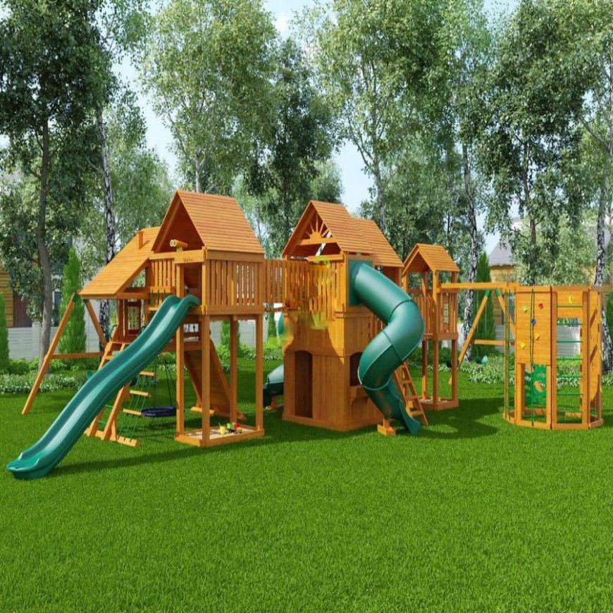 Wooden playground 