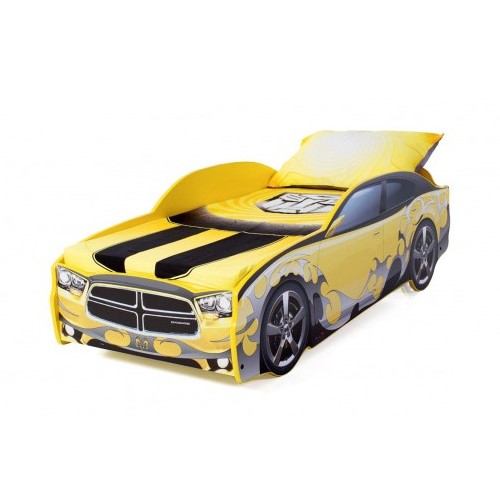 Մահճակալ-մեքենա «Dodge» դեղին