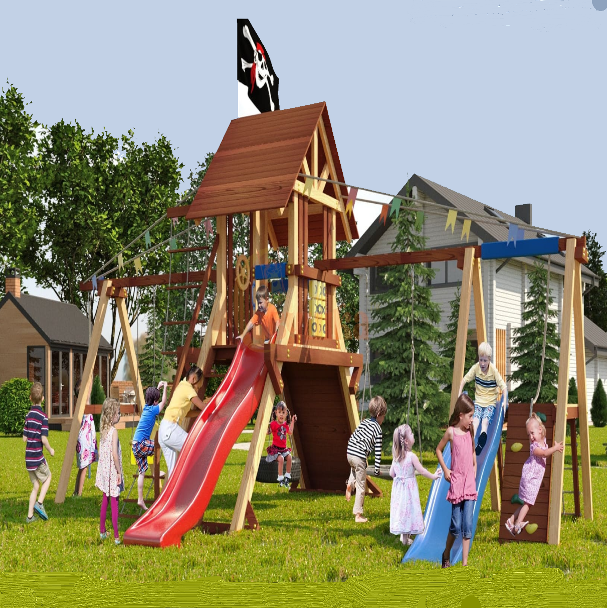 Wooden playground  Luxe 8