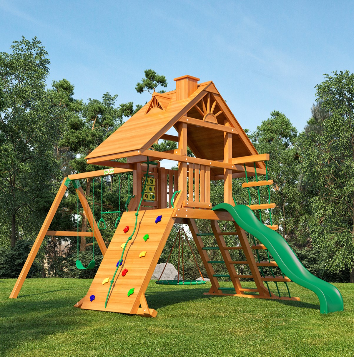 Wooden playground 