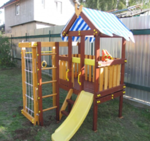 Wooden playground  baby play 1
