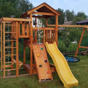 Wooden playground  Master 3 with swing Nest 