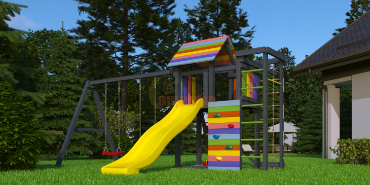 Wooden playground BLACK 6