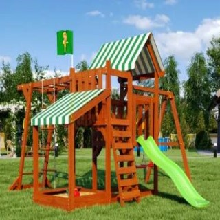 Wooden playground   TooSun 4 with a sandbox