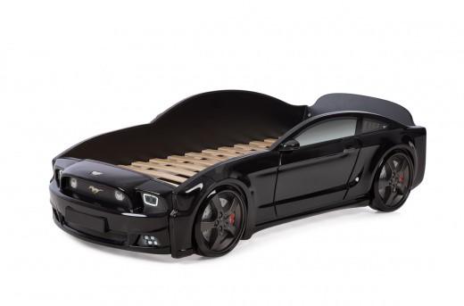 Մահճակալ-մեքենա «Մուստանգ» 3D սև