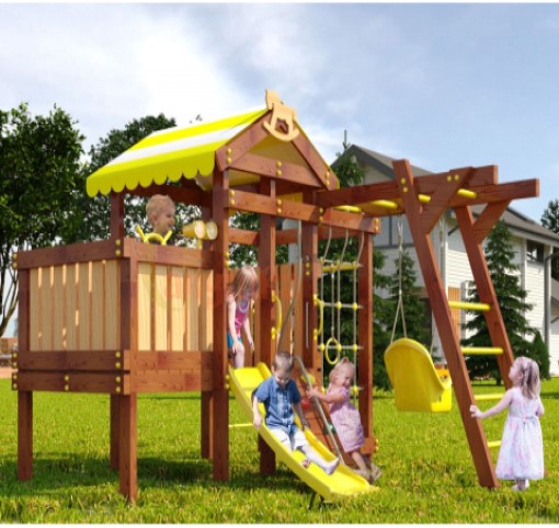 Wooden playground  baby play 2