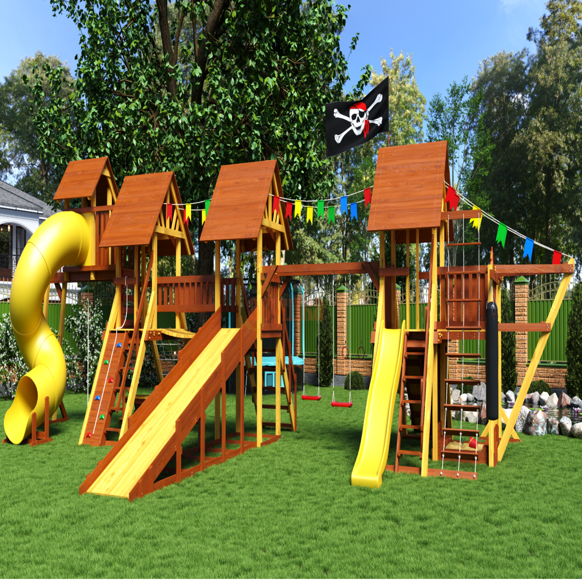 Wooden playground  Lux 1 max