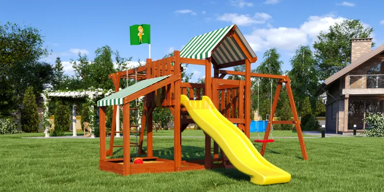 Wooden playground   TooSun 4 plus with a sandbox