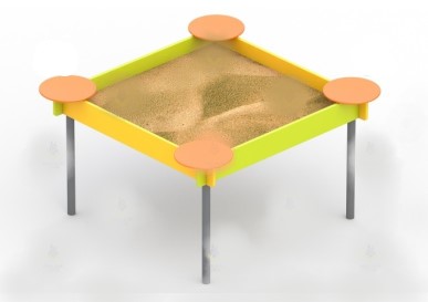 Sandbox simple for children with disabilities