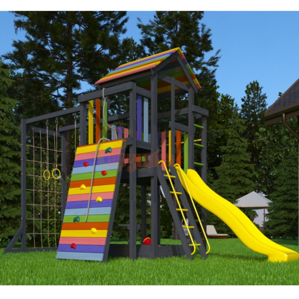 Wooden playground BLACK 4