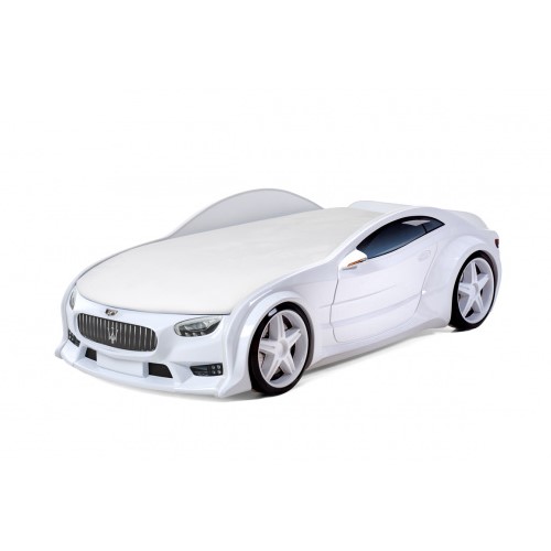 Մահճակալ-մեքենա NEO «Maserati» սպիտակ