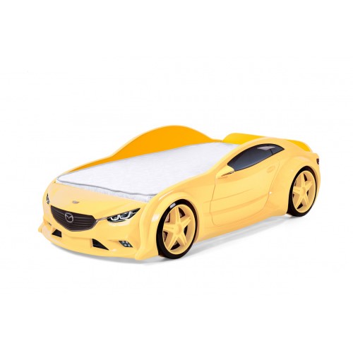 Մահճակալ-մեքենա EVO «Mazda» դեղին