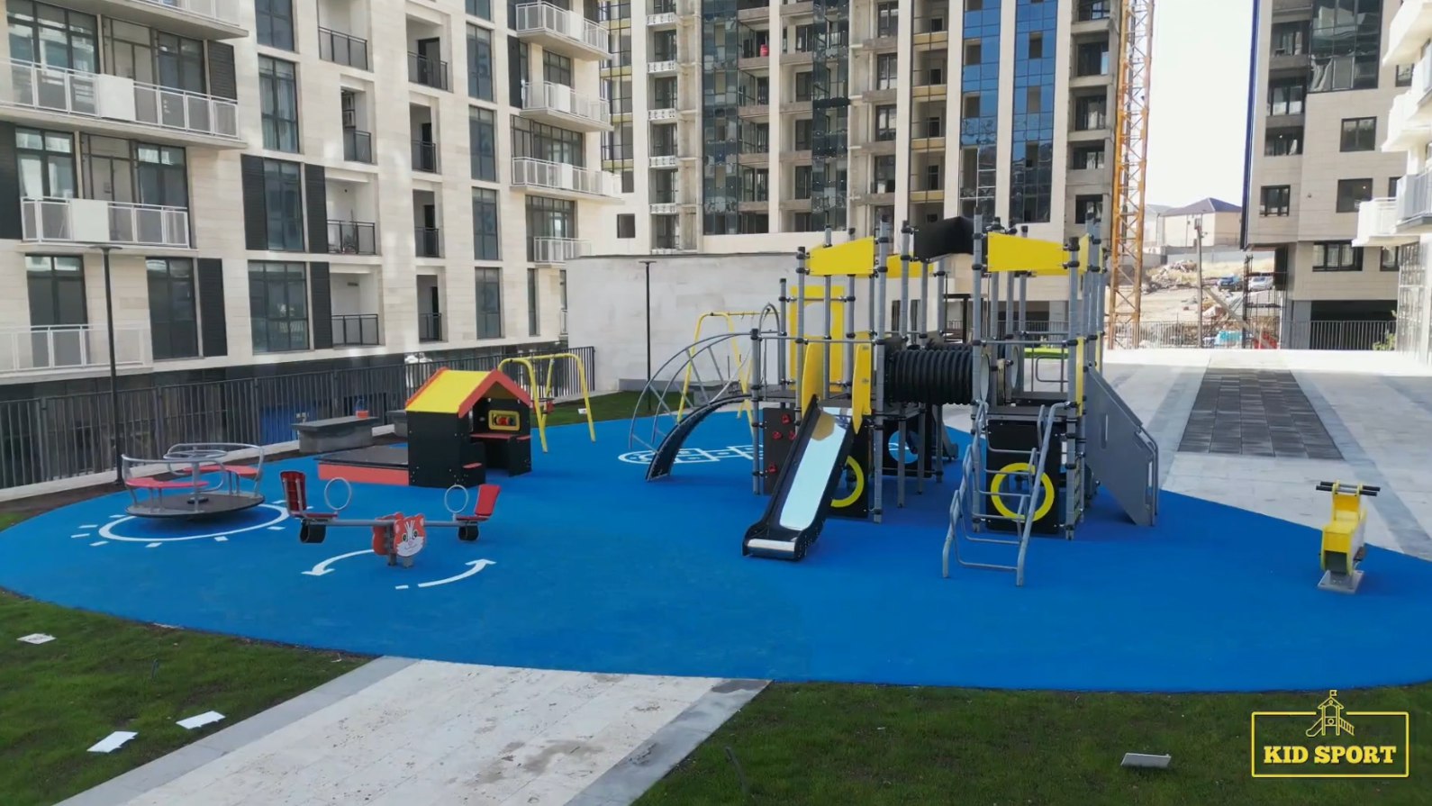 Լույսեր բնակելի թաղամասի խաղային համալիրները