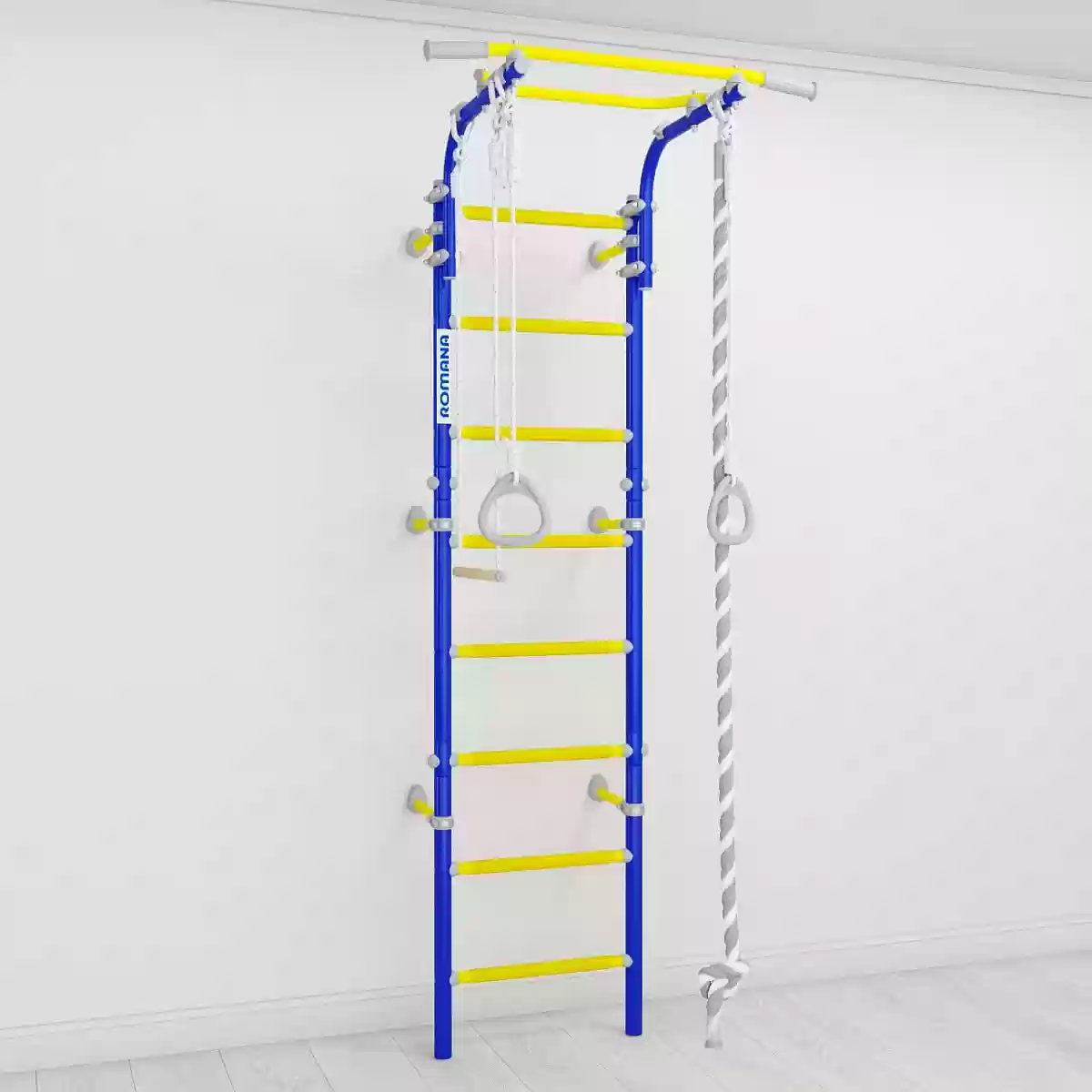 Romana Next top շվեդական պատ սպիտակ, կապույտ, կանաչ