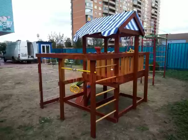 Փայտյա խաղահրապարակ Baby play 8