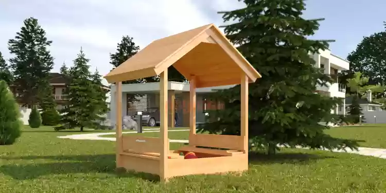 Ավազե ավազան տնակ  