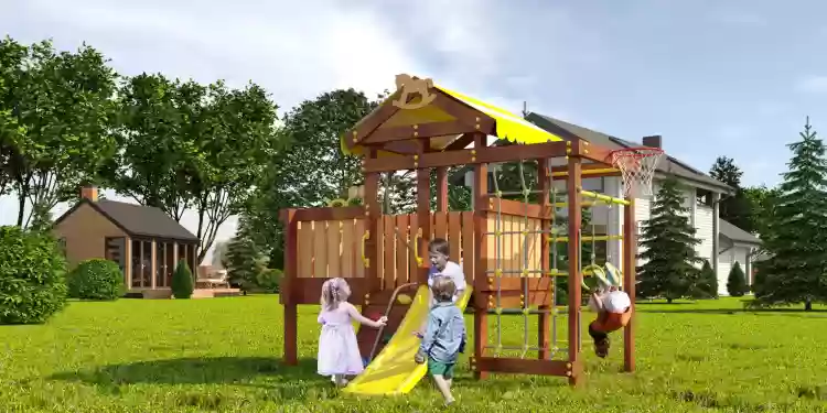 Փայտյա խաղահրապարակ Baby Play 3