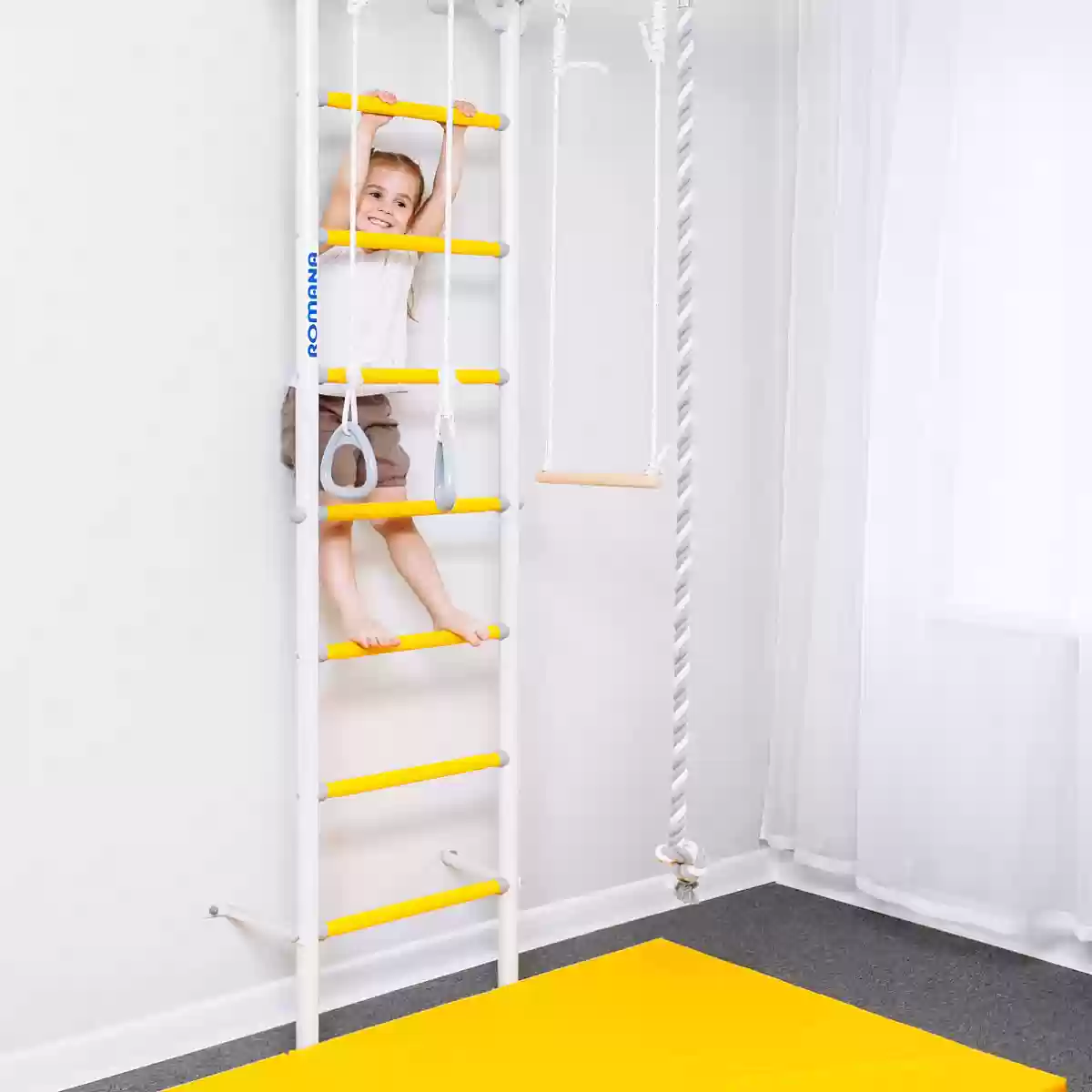 Romana S1 շվեդական պատ սպիտակ, կապույտ, կանաչ, մոխրագույն