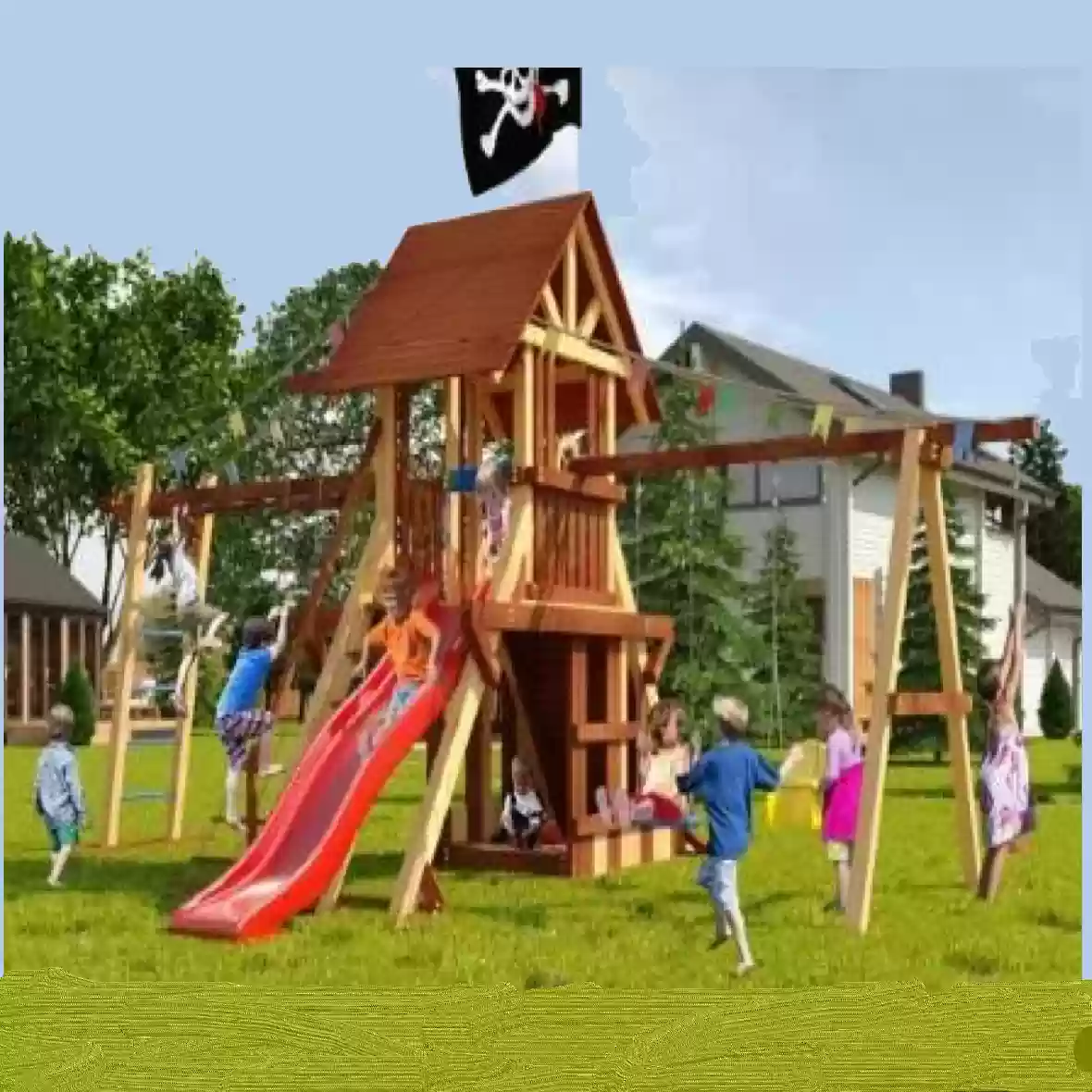 Փայտյա խաղահրապարակ  Luxe 4