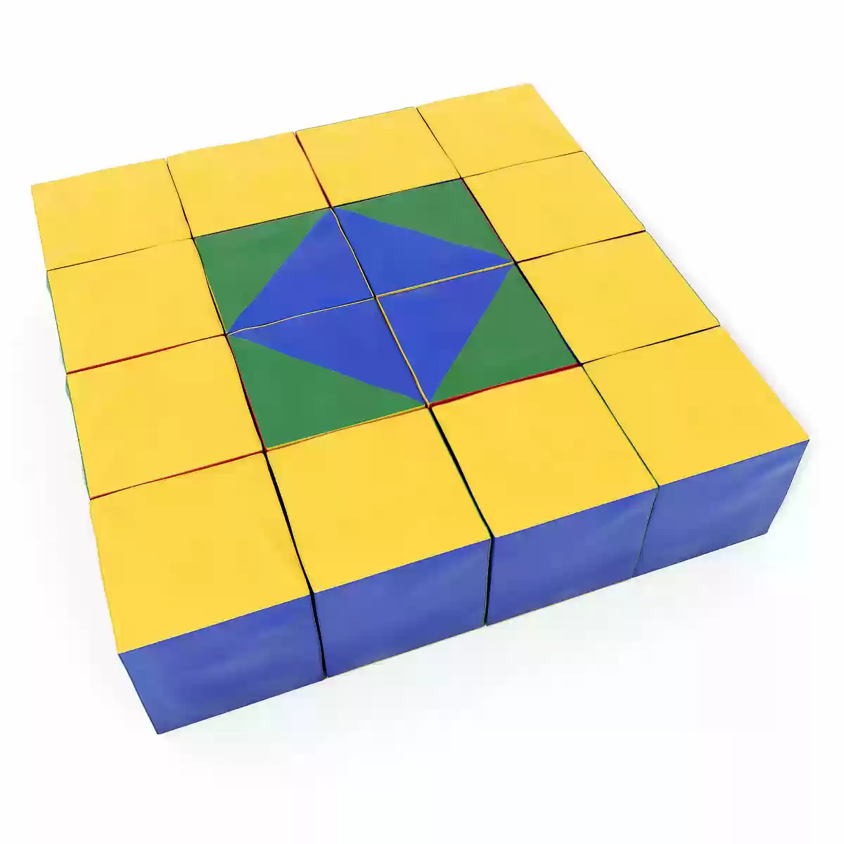 Romana փափուկ մոդուլ Խորանարդիկների  հավաքածու «Կալեյդոսկոպ» 01.95.08