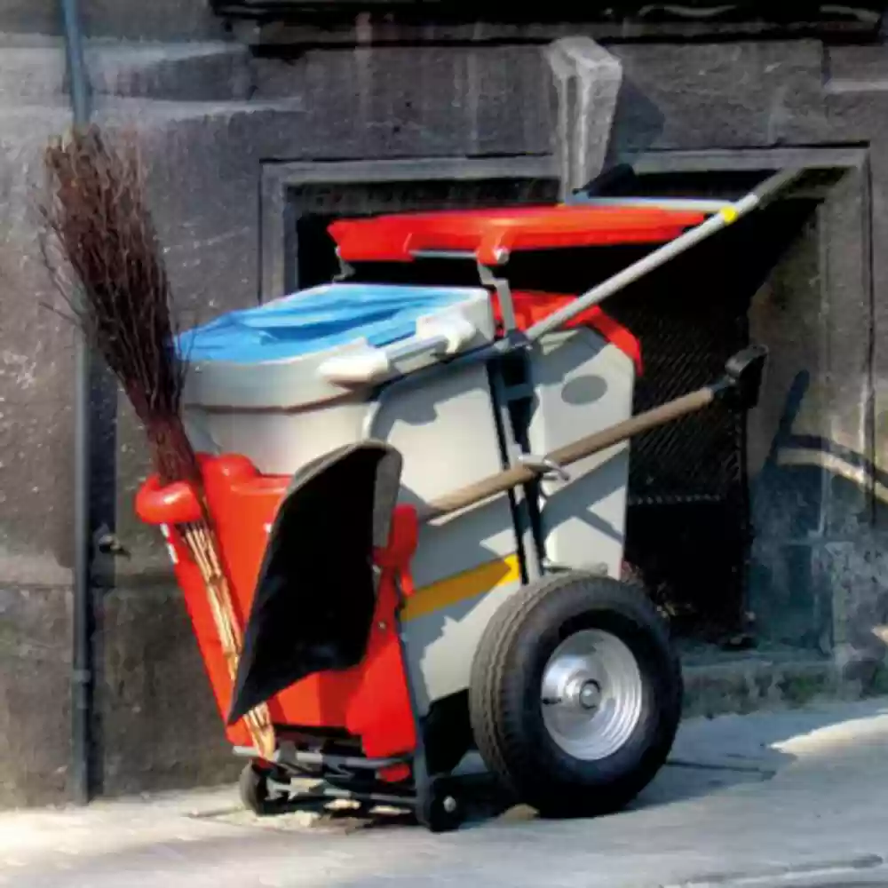 Դրսի մաքրման սայլակ-աղբաման 1x