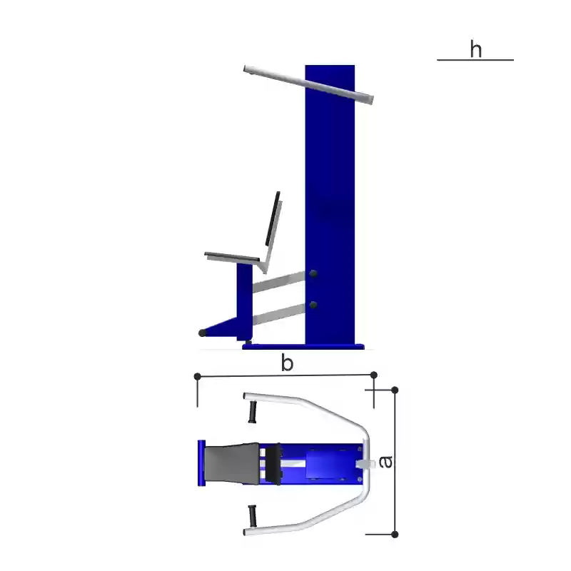 Romana բակային մարզասարք Ձգում վերև 3.1.62.01, կապույտ/սպիտակ