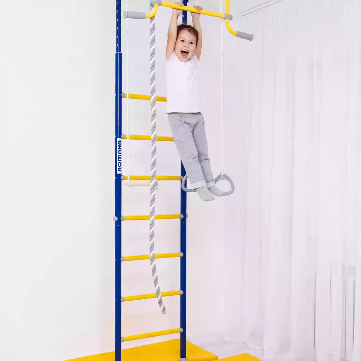 Շվեդական պատ R2 սպիտակ, կապույտ, կանաչ