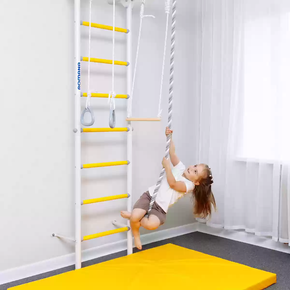 Romana S1 շվեդական պատ սպիտակ, կապույտ, կանաչ, մոխրագույն