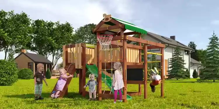 Փայտյա խաղահրապարակ Baby play 8