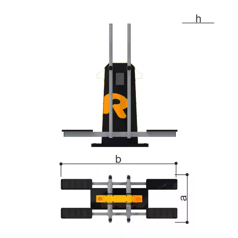Բակային մարզասարքեր Romana 207.21.10՝ Կրկնակի դահուկներ