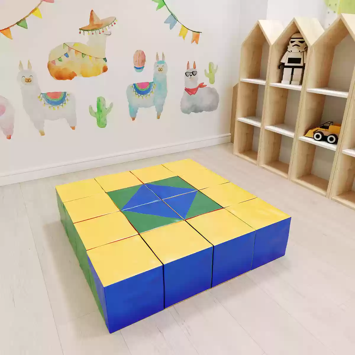 Romana փափուկ մոդուլ Խորանարդիկների  հավաքածու «Կալեյդոսկոպ» 01.95.08